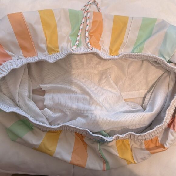 Chubbies Abstract Pastel Vertical Stripe Swim Shorts Trunks Men’s, Size XL, 5.5” - Picture 6 of 11